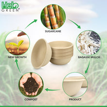 Compostable Bowls – Heavy-Duty Quality, Sugarcane Bowls - 24 oz.