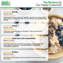 Compostable Bowls – Heavy-Duty Quality, Sugarcane Bowls - 24 oz.