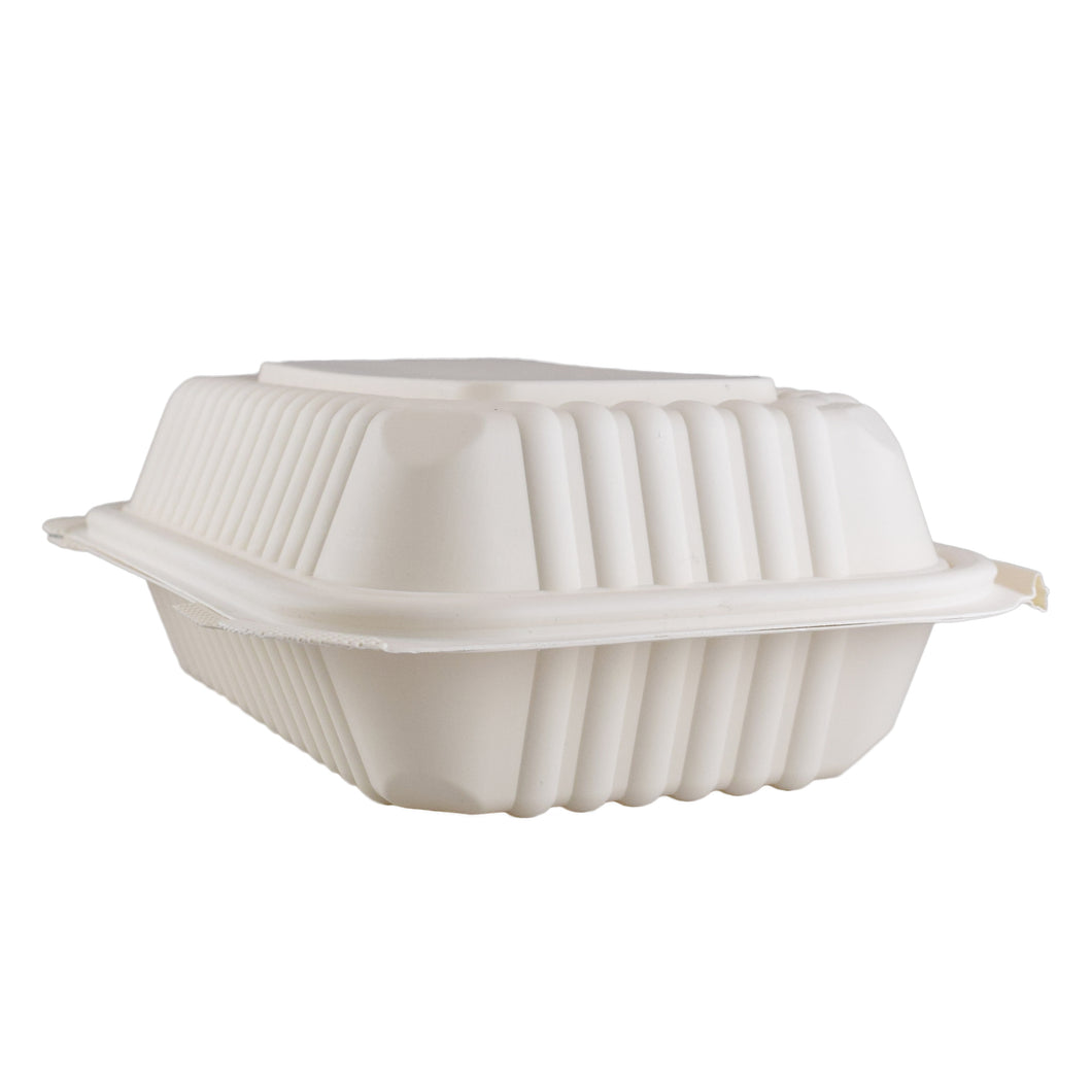 HeloGreen Eco-Friendly Sustainable Food Container 8x 8, 3-Comp.