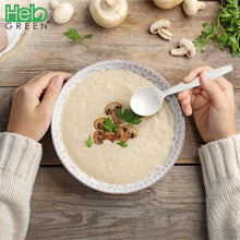 HeloGreen 6" Soup Spoon, Sustainable Cornstarch, Medium Weight