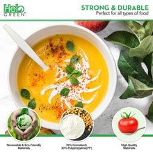 HeloGreen 6" Soup Spoon, Sustainable Cornstarch, Medium Weight