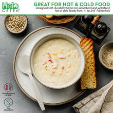HeloGreen 6" Soup Spoon, Sustainable Cornstarch, Medium Weight