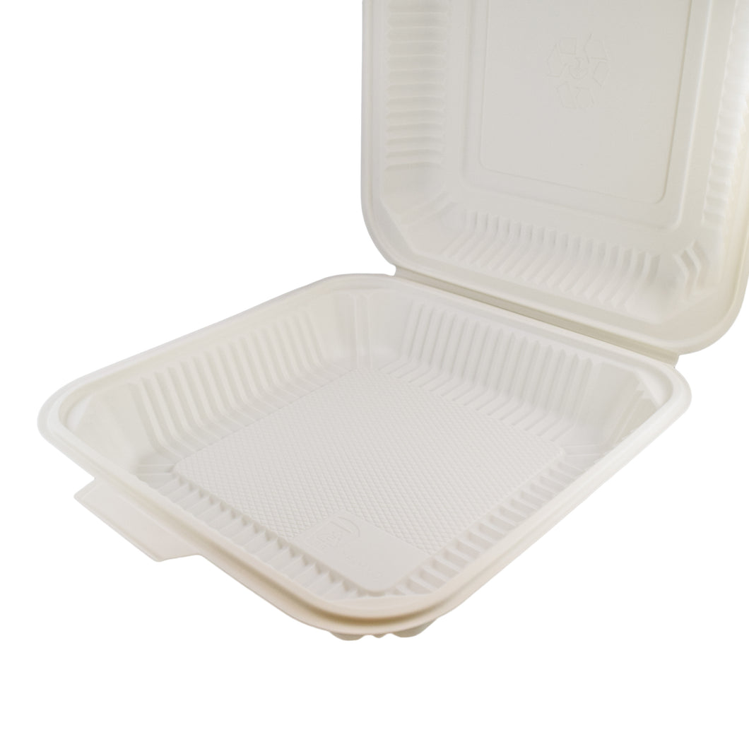 HeloGreen Eco-Friendly Sustainable Food Container 8x 8, 1-Comp.