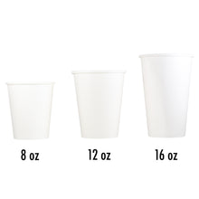 HeloGreen 12 oz. White Eco-Friendly Paper Hot Cup